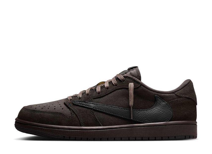 Travis Scott × Nike Air Jordan 1 Low OG SP "Velvet Brown and Dark Mocha" 26.5cm DM7866-202