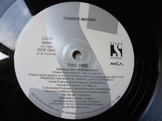 Chant Moore / This Time 超絶エレガント BODY & SOUL ヘビィプレイ VOCAL HOUSE CLASSIC 名曲 Frankie Knuckles Mix 12 試聴