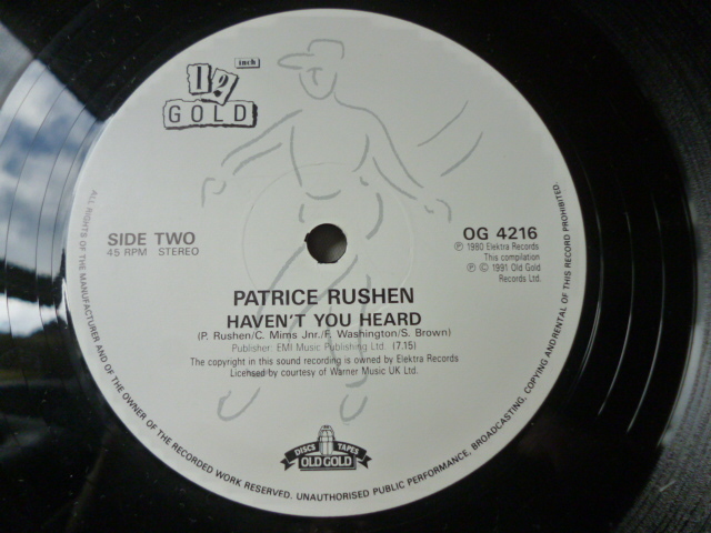 !_Patrice Rushen / Forget Me Nots максимально высокий шедевр 7 минут over. LONG VERSION DISCO CLASSIC 12 Haven't You Heard сбор прослушивание 