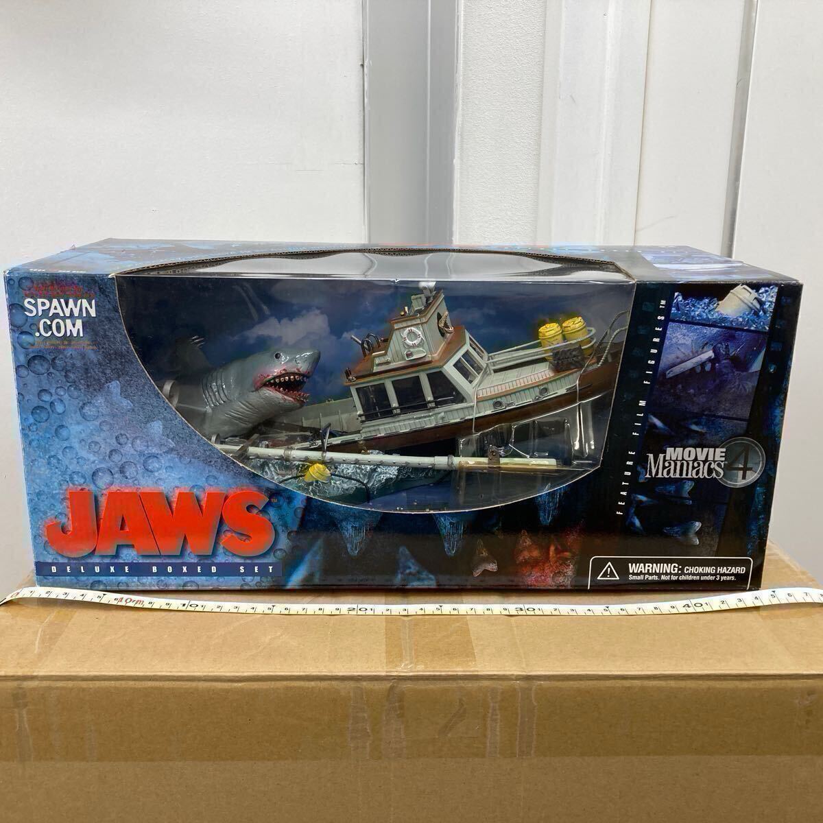 JAWS McFARLANETOYS JAWSDELUXEBOXEDSET MOVIEMANIACS4 ACTIONFIGURE 開封品 ジャンク品 フィギュア 同梱不可 ジョーズ