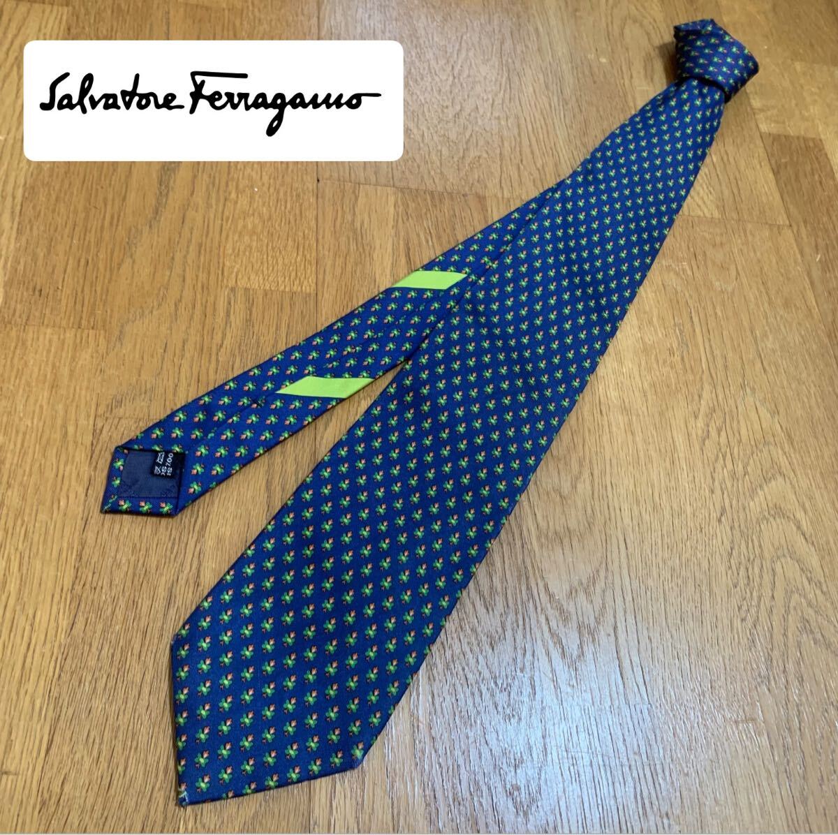 ＊美品【Salvatore Ferragamo】フェラガモ シルクネクタイ
