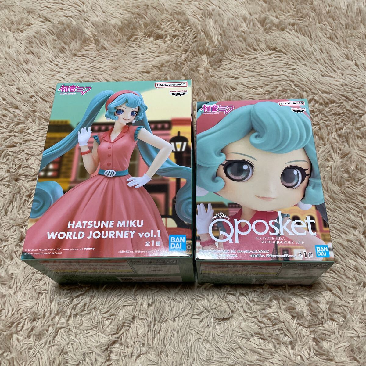 Qposket 初音ミク　WORLD JOURNEY vol.1 フィギュア セット