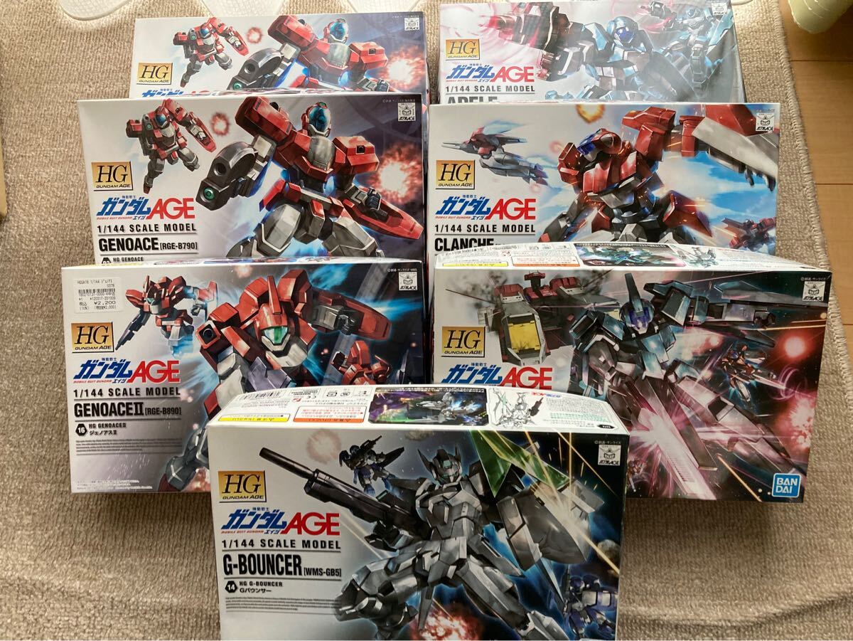 未組立 HG ガンダムAGE プラモデル７個セット ガンプラ バンダイ