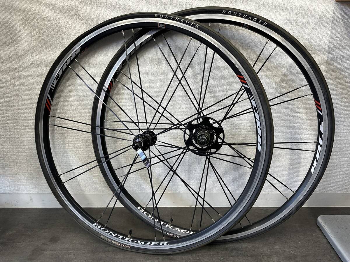 中古品】BONTRAGER ボントレガー 10Sクリンチャーホイール 前後 中古品】BONTRAGER ボントレガー 10Sクリンチャーホイール 前後