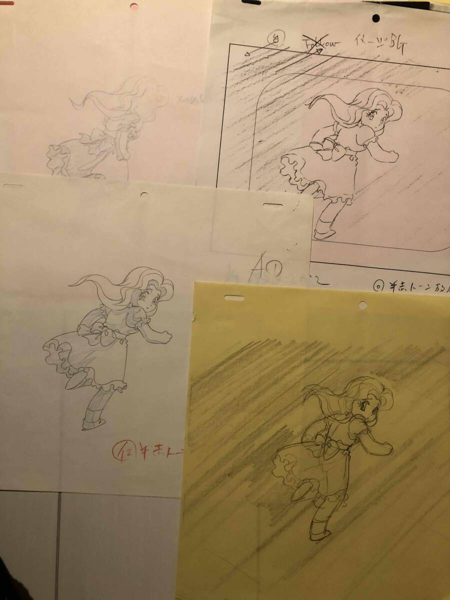【当時モノ】 空想科学世界ガリバーボーイ ミスティ 動画 セット ガリバーボーイ セル画