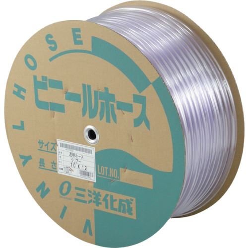 サンヨー 透明ホース１０×１２ １００ｍドラム巻 [TM1012D100T]