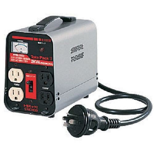 ＮＩＣＨＩＤＯ 変圧器 降圧専用トラパック リングトランス ２ＫＶＡ [RTB200D]