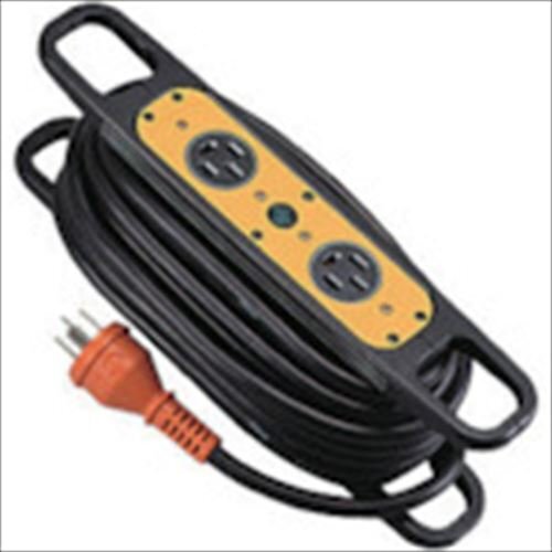ＮＩＣＨＩＤＯ ハンドリール 三相２００Ｖ動力用 ４芯×１０ｍ 黒 アース付 [HRE310]