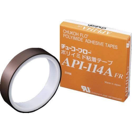 ｃｈｕｋｏｈ ポリイミド粘着テープ ＡＰＩー１１４ＡＦＲ ０．０８ｔ×２５ｗ×２０ｍ [API114AFR08X25X20]