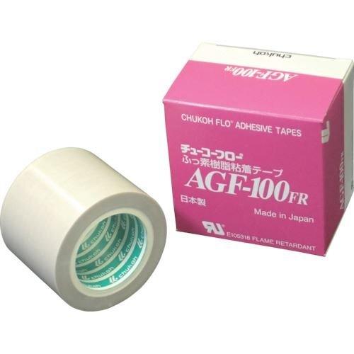 ｃｈｕｋｏｈ フッ素樹脂（テフロンＰＴＦＥ製）ガラスクロス粘着テープ ＡＧＦー１００ＦＲ ０．３０ｔ×５０ｗ×１０ｍ [AGF100FR30X50]