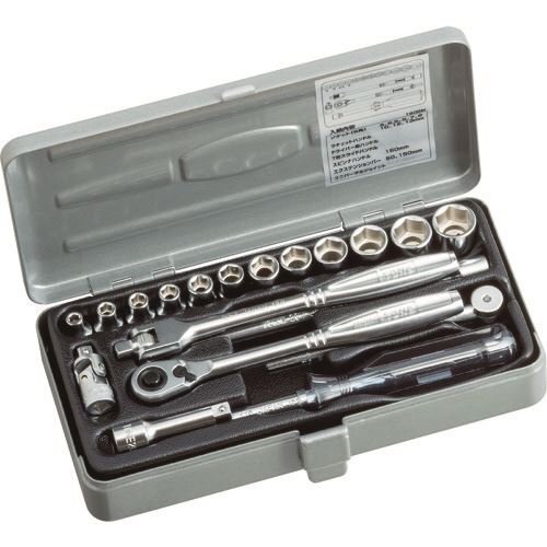 ＴＯＮＥ ソケットレンチセット １９ｐｃｓ [1800M]