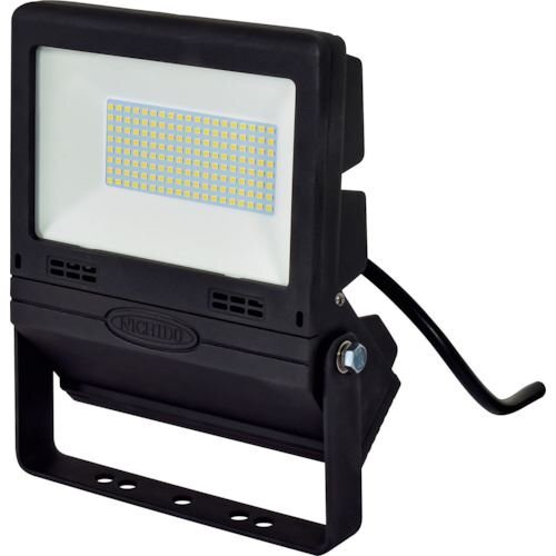 ＮＩＣＨＩＤＯ ＬＥＤ投光器 常設用フラットライト５０Ｗ 黒 [LJSFH50DBK50K]