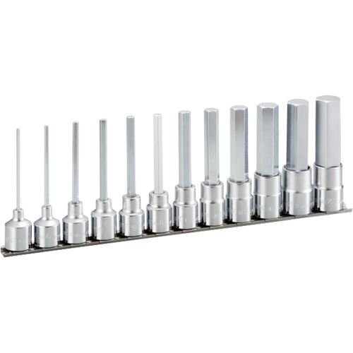 ＴＯＮＥ ロングヘキサゴンソケットセット（ホルダー付） １２ｐｃｓ [HH412L]