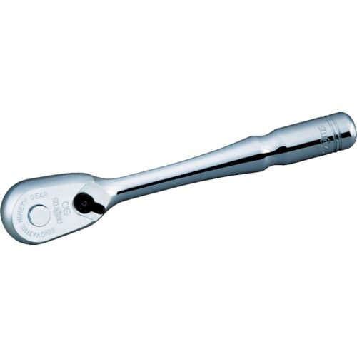 ｎｅｐｒｏｓ ９．５ｓｑ．コンパクトラチェットハンドル 歯数９０枚 差込角９．５ｍｍ 全長１２５ｍｍ [NBRC390]