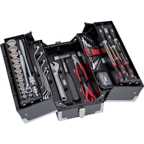 ＴＯＮＥ 整備用工具セット ツールセット （ブラック仕様） 間口４３３×奥行２２０×高さ２４０ｍｍ [TSST430BK]