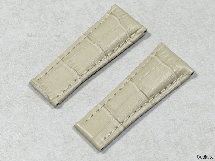 本革 ラグ幅 20mm ロレックス デイトナ 専用 腕時計用 レザーベルト ベージュ 時計用バンド 腕時計ベルト 55mm×55ｍｍ