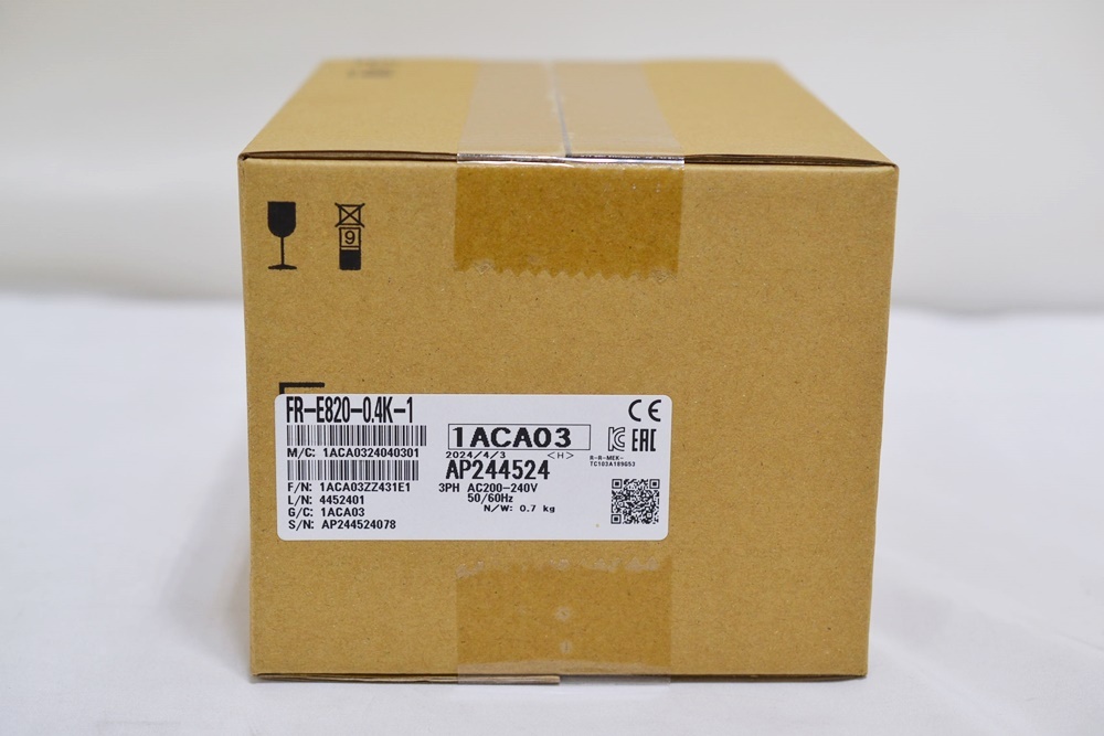 未使用 三菱電機 インバータ FR-E820-0.4K-1 (2024年製) 未使用 三菱電機 インバータ FR-E820-0.4K-1 (2024年製)