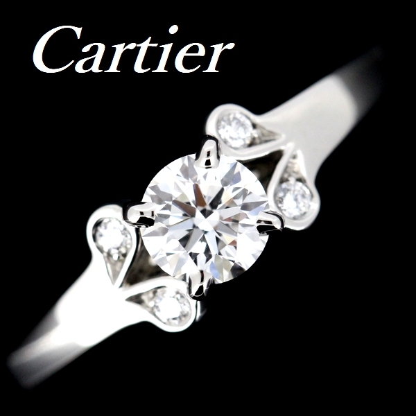 カルティエ バレリーナ ダイヤモンド 0.35ct E-VVS1-3EX リング #46
