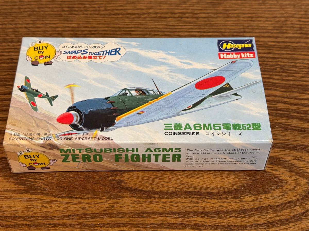 (m)【B-347】 Hasegawa コインシリーズ　三菱A6M5零戦52型　プラモデル 未組立