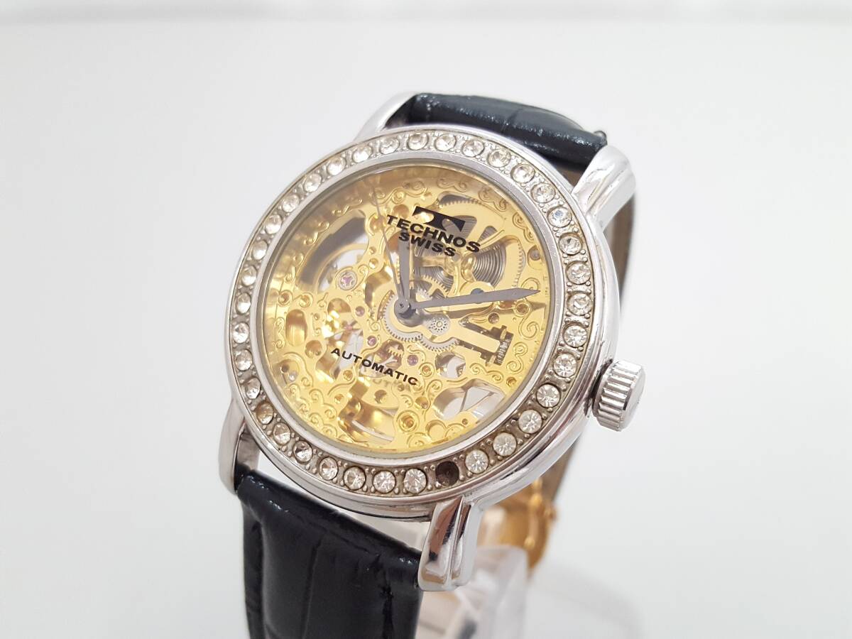 最終値下げ　テクノス　TMB637 スケルトン　ラウンド　自動巻き テクノス TMB637 スケルトン ラウンド 自動巻き 腕時計