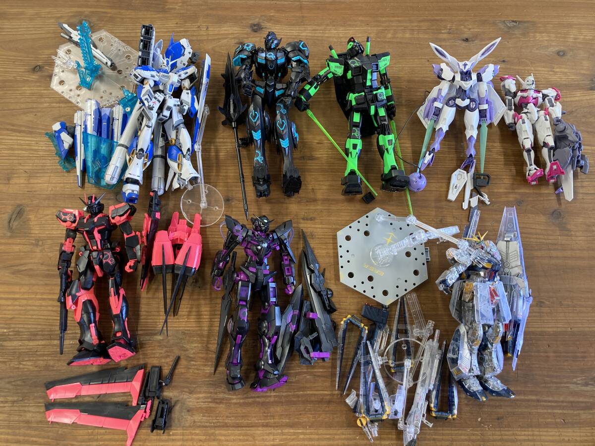 c80 ガンプラ まとめ売り 8体 ガンダムルブリス/MG Ver.3.0 リサーキュレーションカラー/バルバトス/Vガンダム/Hi-V/エクシア など