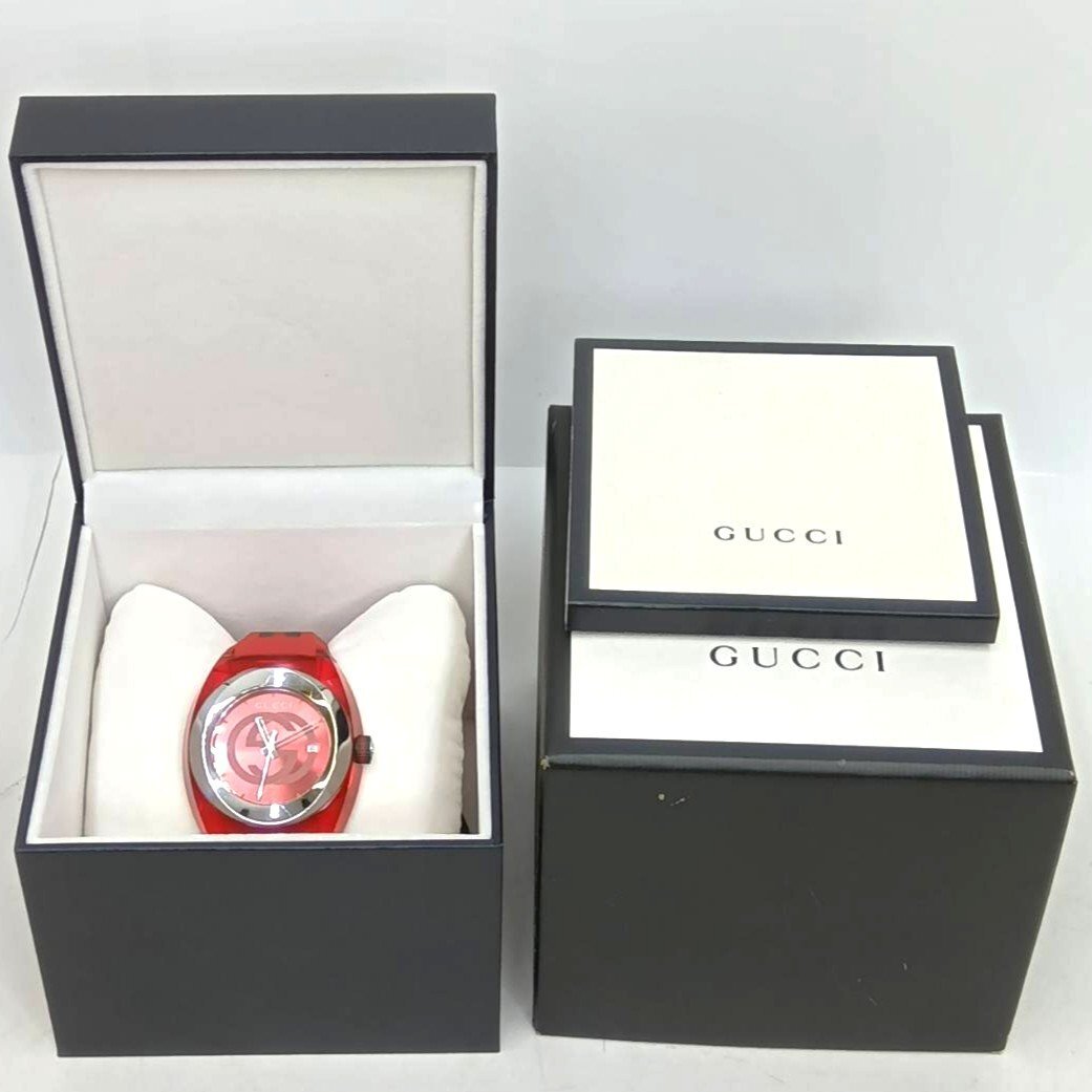 稼働 美品【GUCCI/グッチ】137.1 シンク シェリーライン GGロゴ