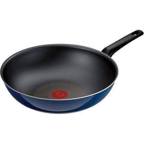 新品★ ティファール D53319 ブルー ロイヤルブルー・インテンス パン ガス火専 中華鍋 深型 28cm 炒め鍋 156