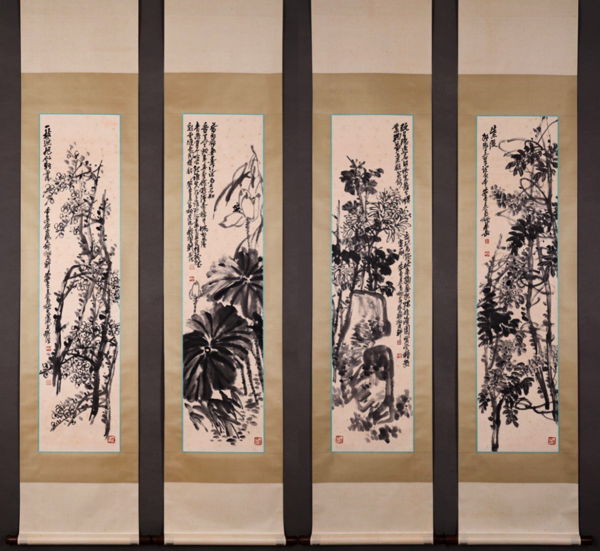 中国美術「王廷鈺滄浪外史」菊花図紙本掛軸「岡宗義」為書 中国美術「王廷鈺滄浪外史」菊花図紙本掛軸「岡宗義」為書 全商品