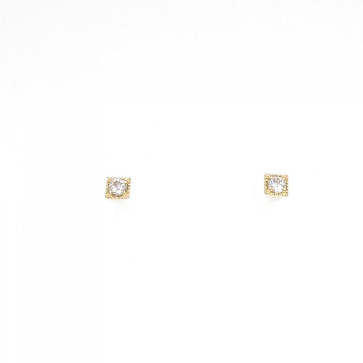 K18YG ダイヤモンド ピアス 0.10CT