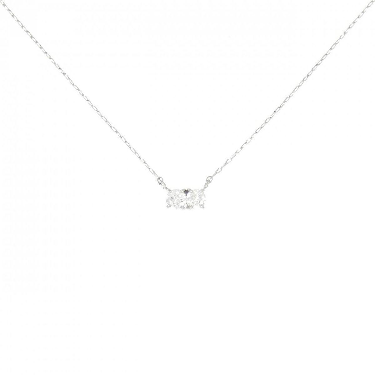 【リメイク】PT ダイヤモンド ネックレス 0.16CT