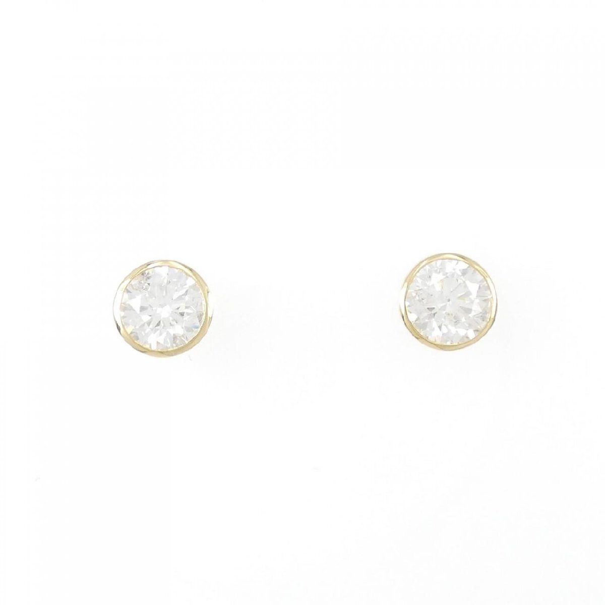 【リメイク】K18YG/ST ダイヤモンド ピアス 1.013CT 1.026CT G SI2 EXT