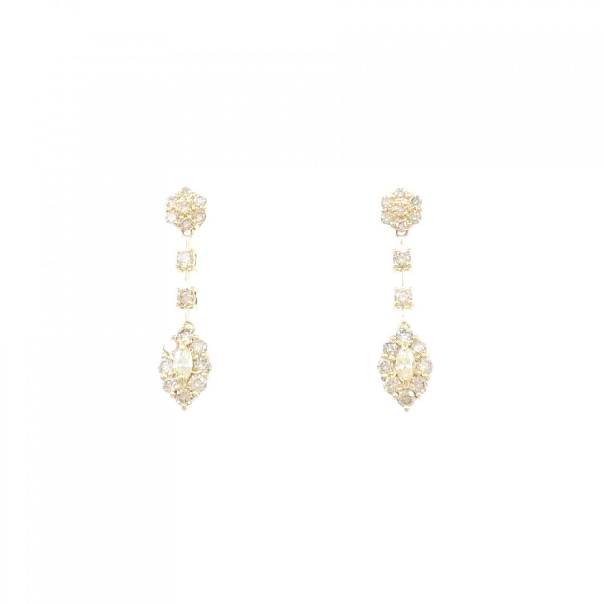 K18YG ダイヤモンド ピアス 0.64CT