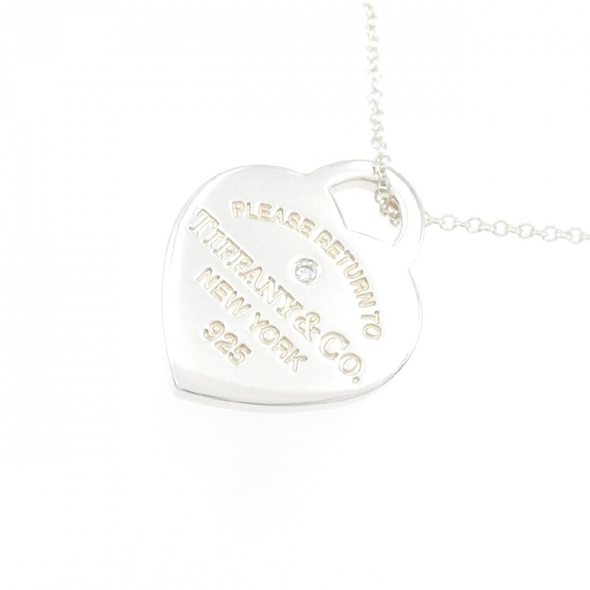  Tiffany возврат tu Heart бирка колье 