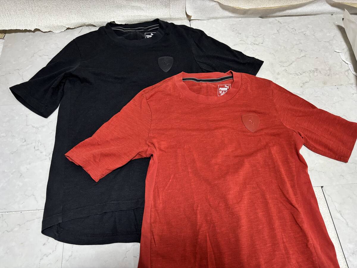 d3198◆PUMA×FERRARI メンズ半袖Ｔシャツ　2色セット