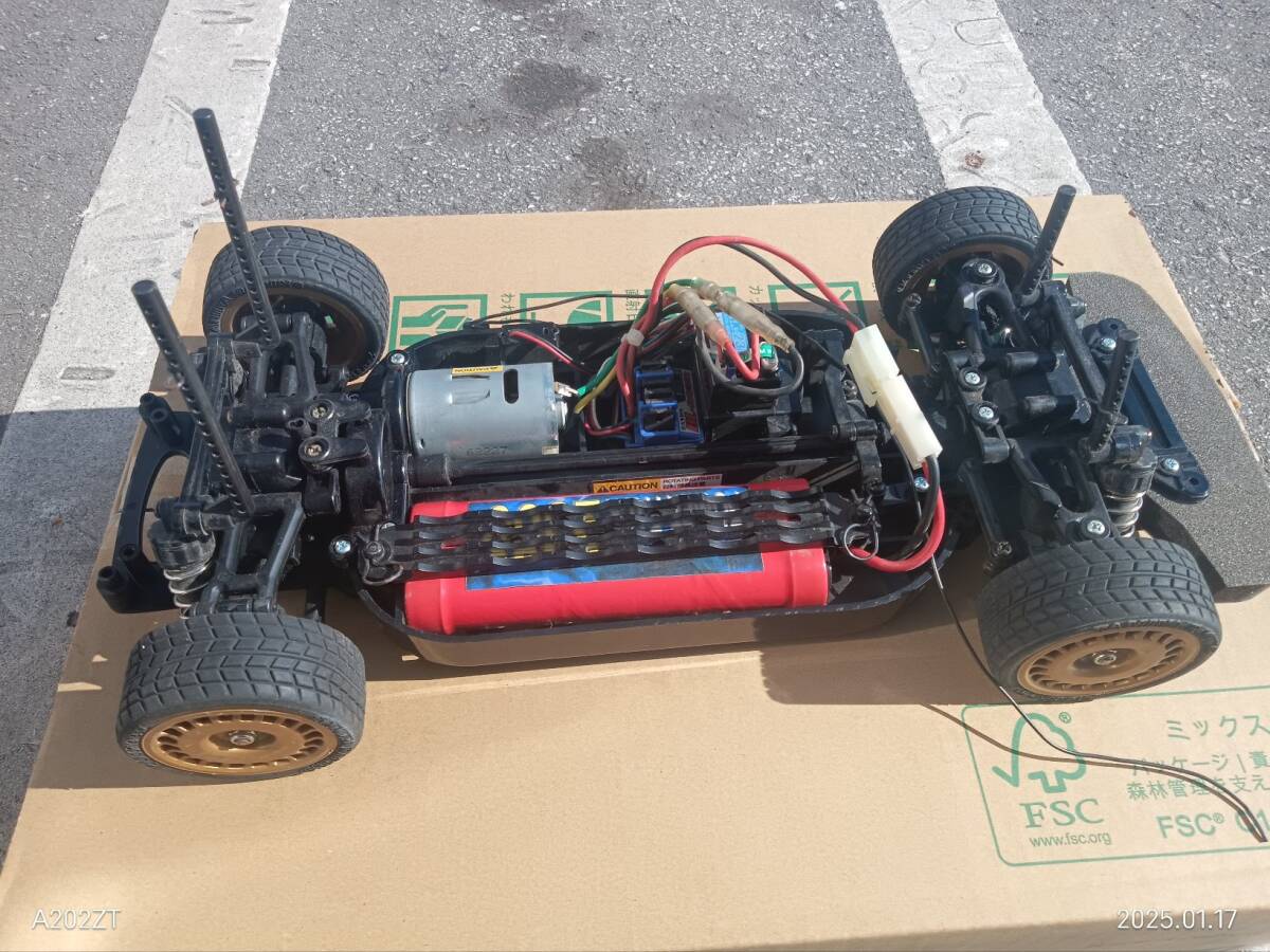 1/10 RC スバル インプレッサ (TT-01シャーシ TYPE-E) ジャンク品