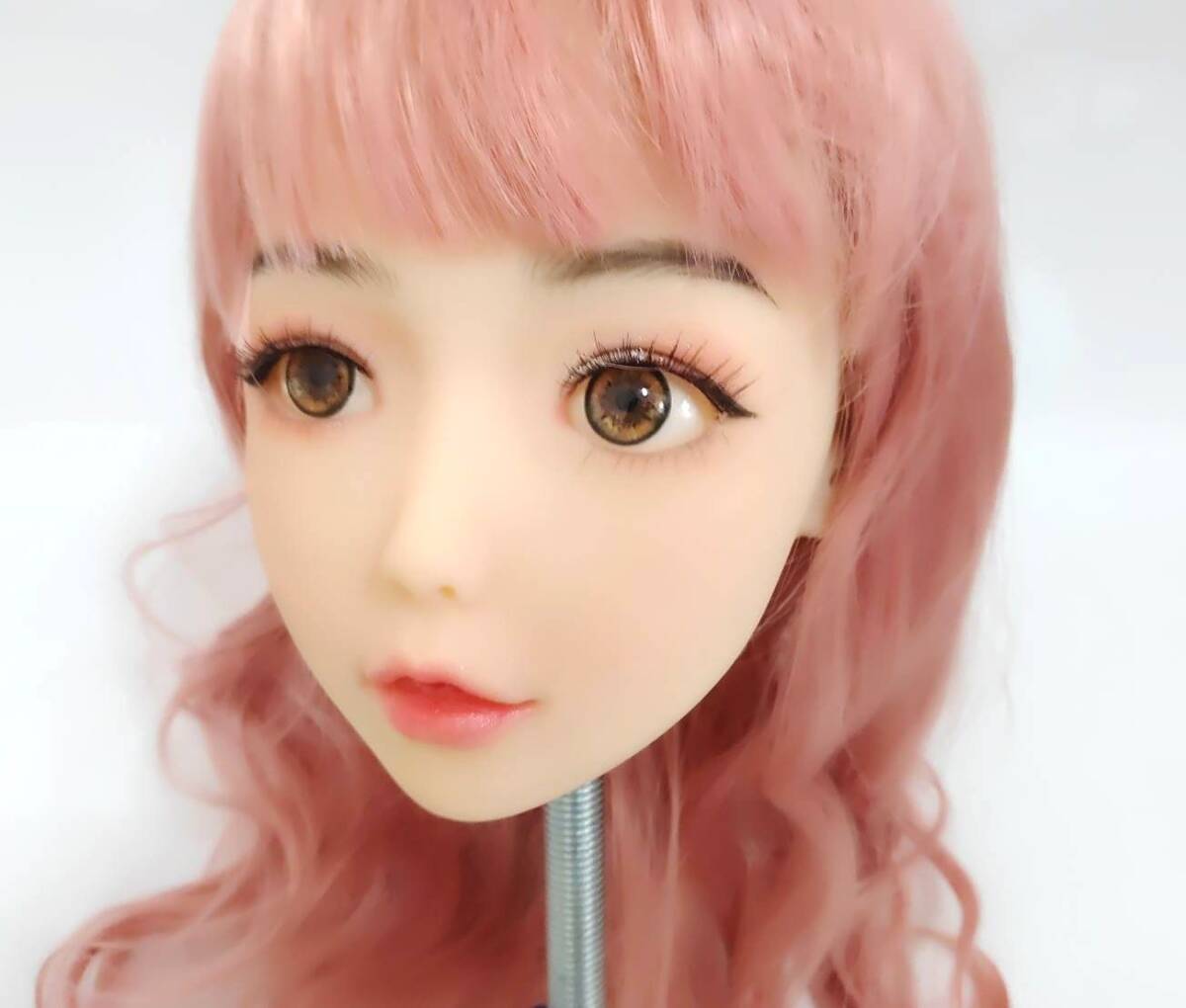 リアルドール　リアルメイク仕様　カスタムドール　リアルドールヘッド　ウイッグ 等身大ドール シリコンヘッド シリコンドール　送料無料