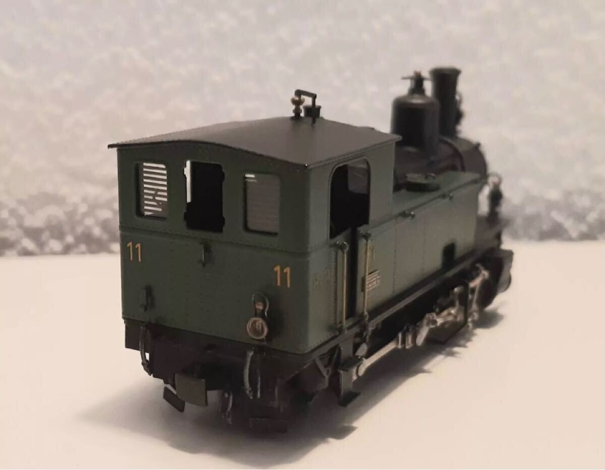 Ferro Suisse G3/4 RhB Nr.11 HOm 12mm 1:87 паровоз HO gauge аналог 