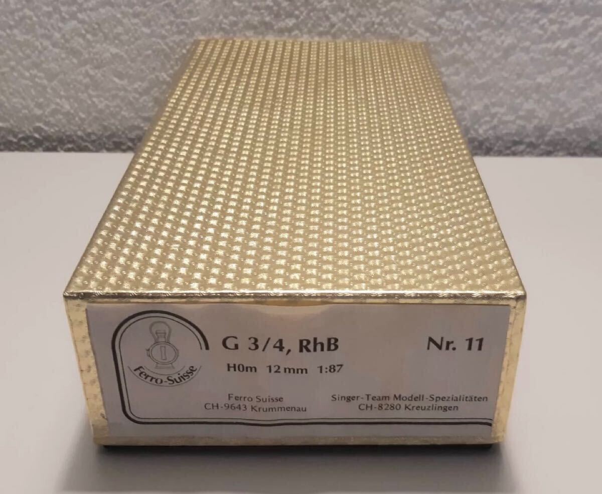 Ferro Suisse G3/4 RhB Nr.11 HOm 12mm 1:87 паровоз HO gauge аналог 