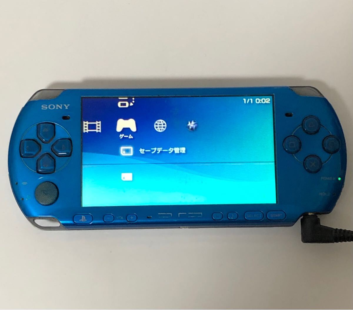 SONY PSP-3000 プレイステーションポータブル ブルー PlayStation Portable ジャンク品 1円〜