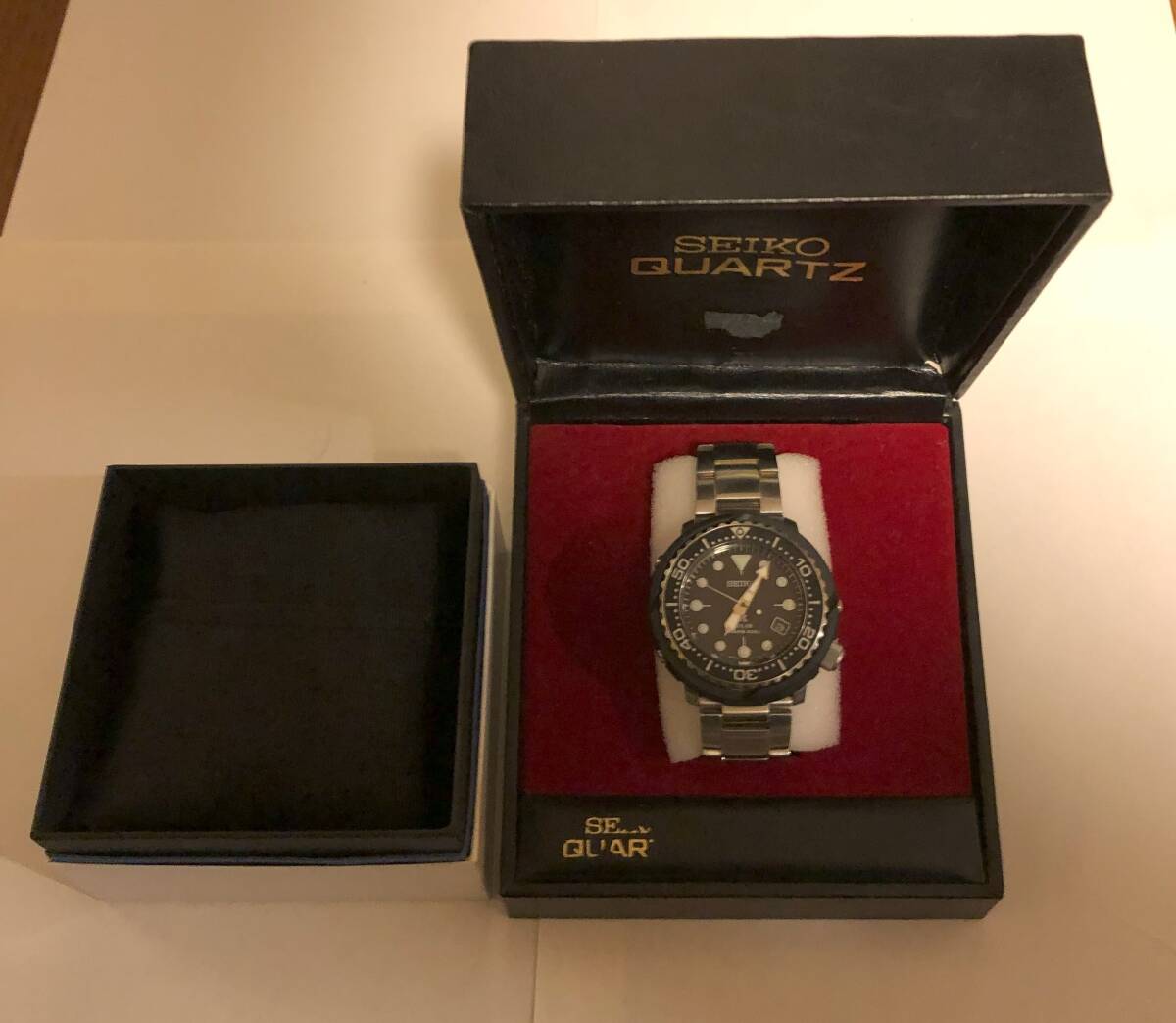 超希少 SEIKOPROSPEX SNE555Pソーラークォーツダイバー ツナ缶