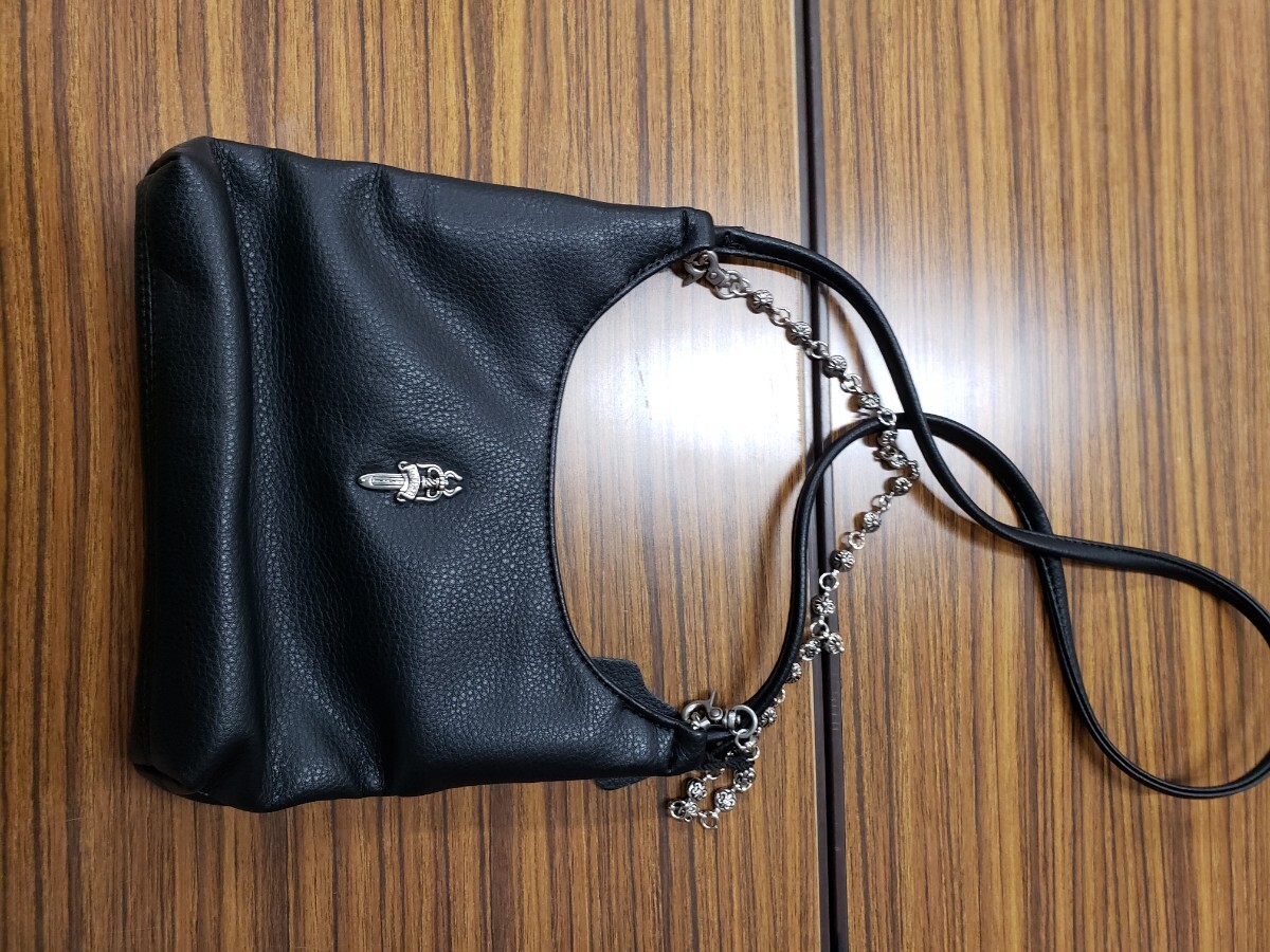 し ショルダーバッグ ブラック レザー