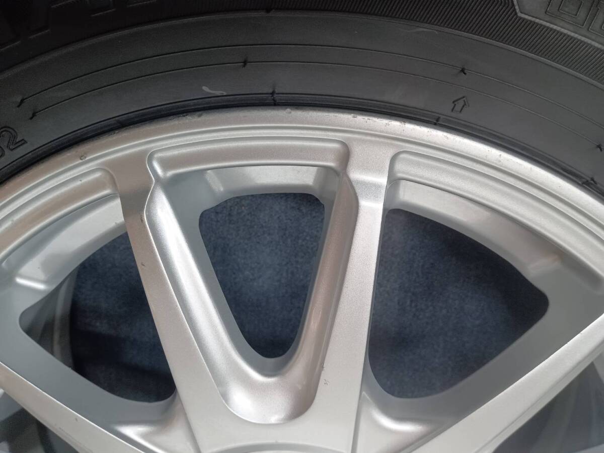 ★8.5-9分山★20.21.22年制★ ダンロップWM02 185/60R15　社外ホイール 15×5.5J +42 4H-100 スタッドレス アクア?ヤリス等　G1409