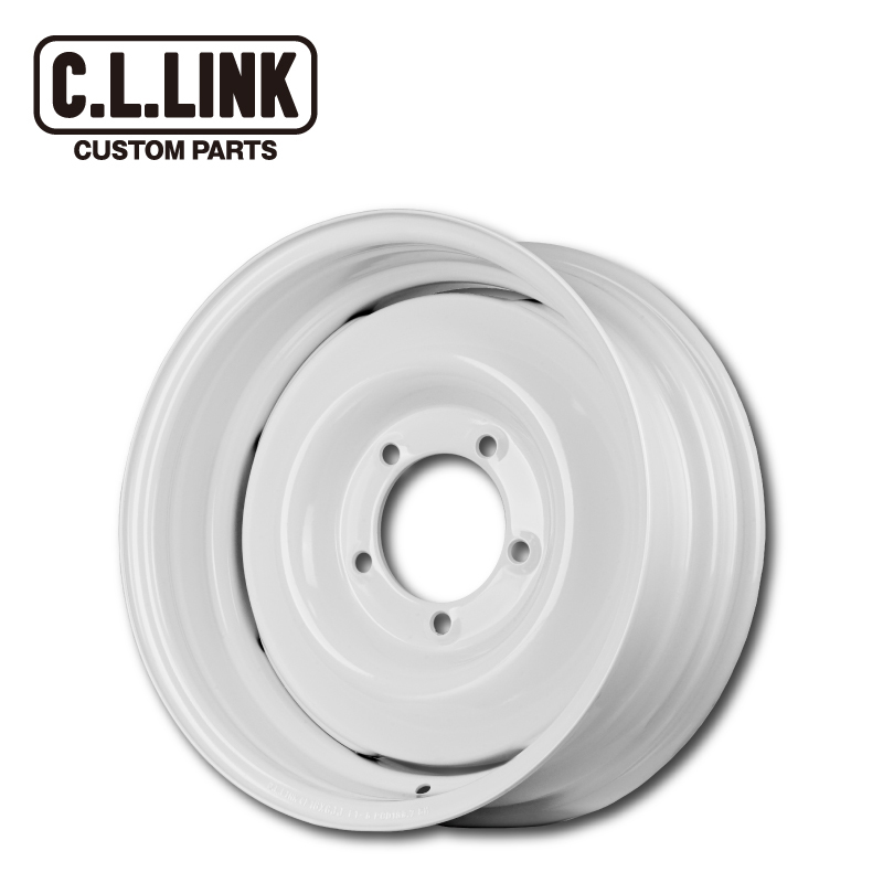 オールドスタイルスチールホイール 16×6J -5 139.7 5H ホワイト 1本価格_画像1