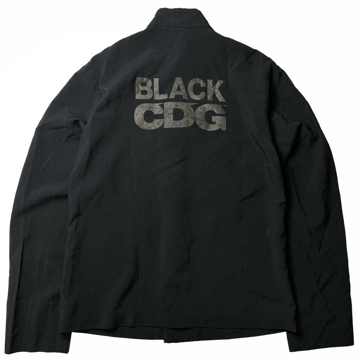 ポリエステル縮絨 XL チャイナジャケット BLACK COMME des ポリエステル縮絨 XL チャイナジャケット BLACK COMME des