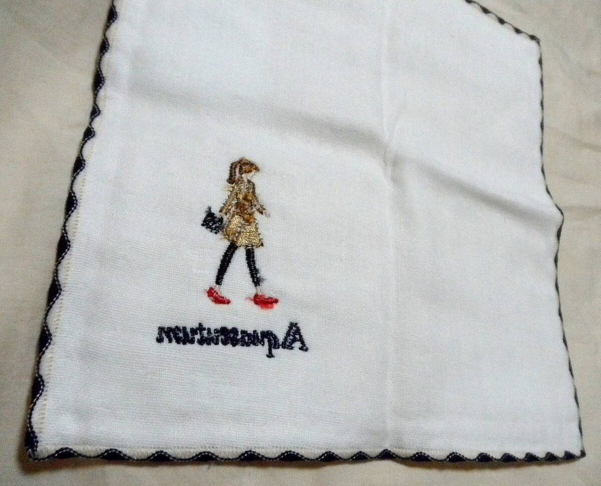 新品 即決 Aquascutum LONDON アクアスキュータムロンドン 白系 ダブルガーゼ タオル ハンカチ 刺繍 20×20◆ 未使用 タグ付 送料140円から