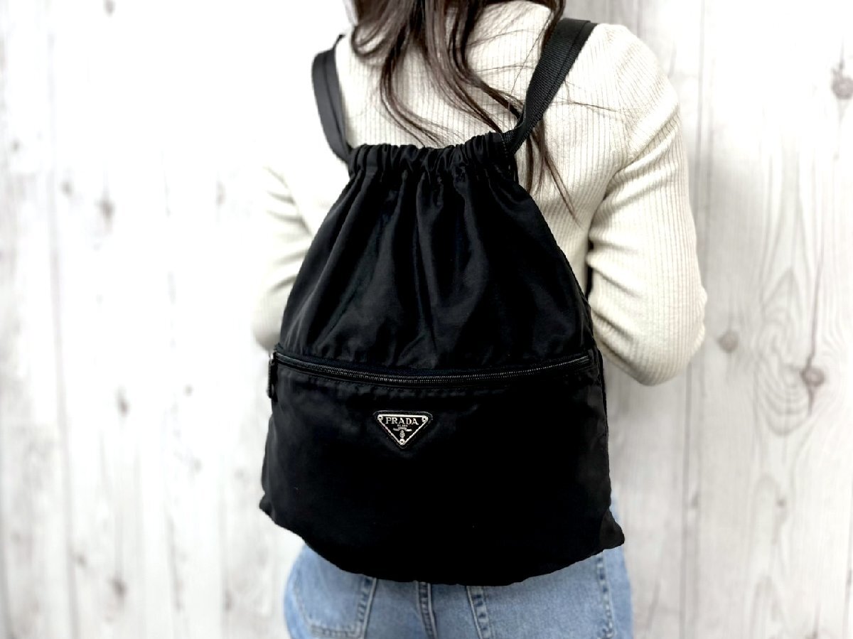 極美品 PRADA プラダ テスート リュックサック ナップサック 極美品 PRADA プラダ テスート リュックサック ナップサック