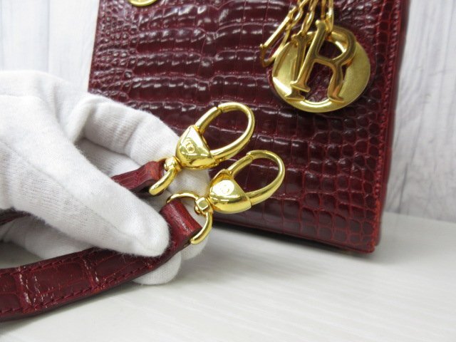 極美品 Christian Dior クリスチャンディオール 艶クロコダイル 極美品 Christian Dior クリスチャンディオール 艶クロコダイル