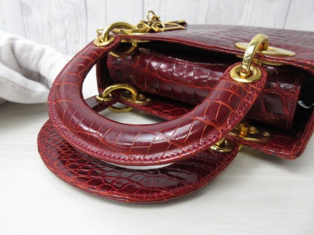 極美品 Christian Dior クリスチャンディオール 艶クロコダイル 極美品 Christian Dior クリスチャンディオール 艶クロコダイル