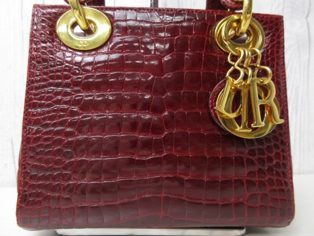 極美品 Christian Dior クリスチャンディオール 艶クロコダイル 極美品 Christian Dior クリスチャンディオール 艶クロコダイル