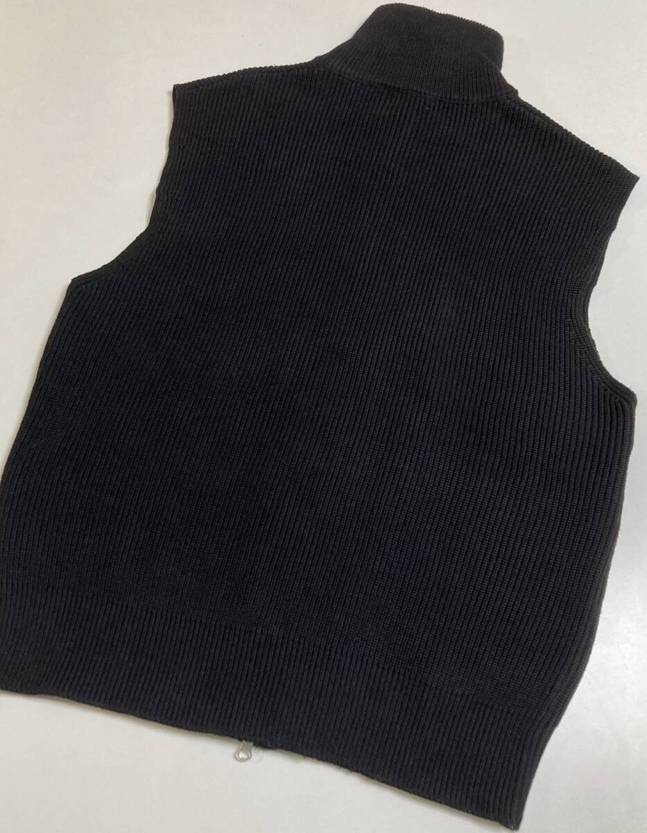 良好 23AW ZARA ドライバーズニット ベスト ノースリーブダブルジップタートルニット ザラ